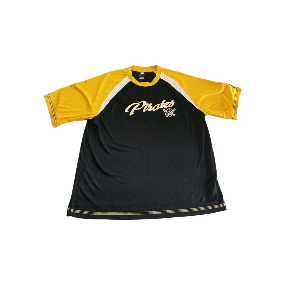 Pittsburgh Pirates MLB Shirt Size 2XL Black Pirates Patch On Sleeve